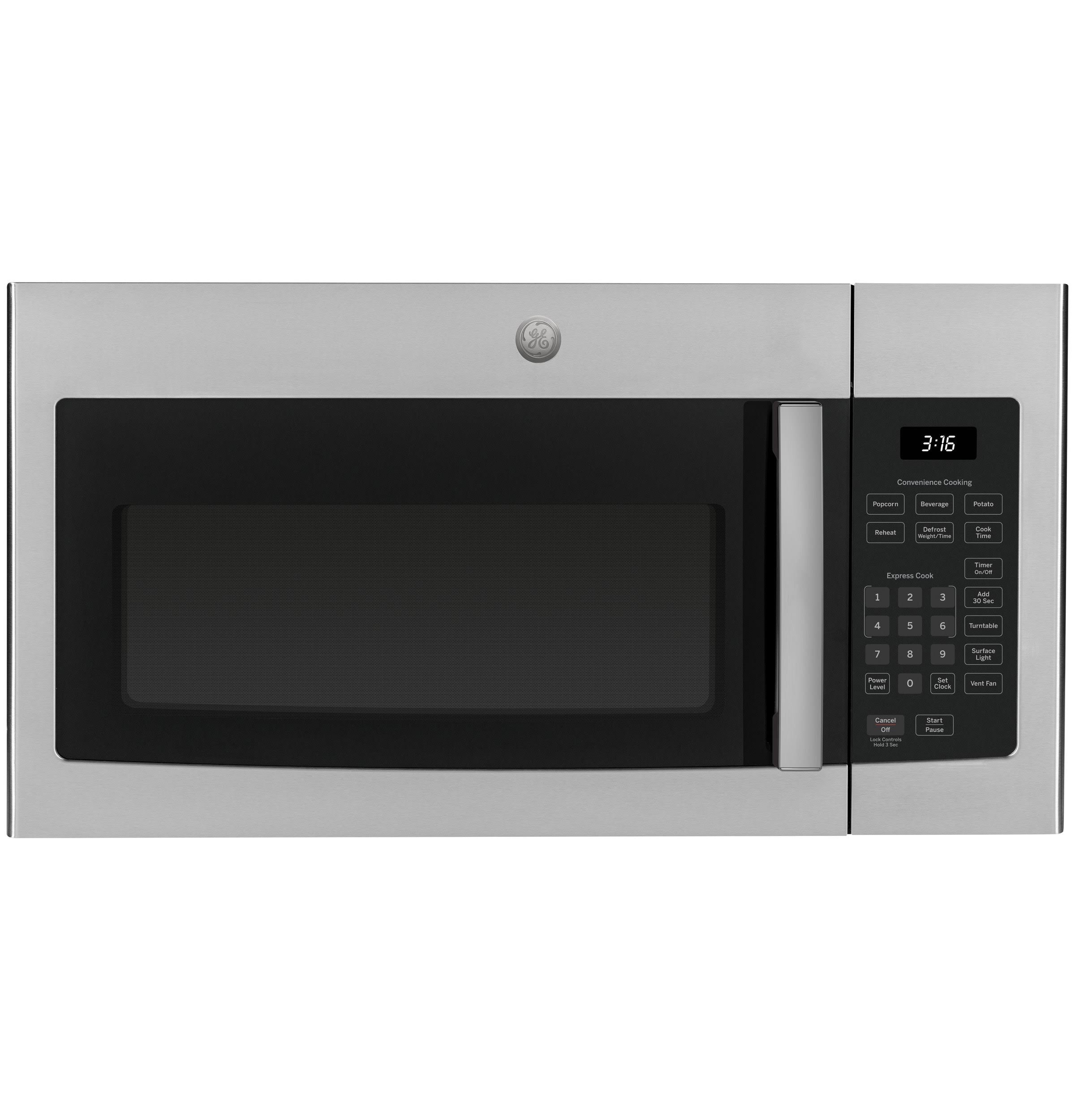 56555aeafcfe47a906f6e1d67e24b257c095e4e0d70cdd7fd9c6db7ecc256e25.jpg GE JVM3160 1000W Built-In Microwave Hood Combo - 1.6 cu ft - Stainless Steel - Image 1