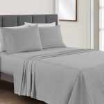 Sunham Microfiber Solid 4-pc. Sheet Set, Full - Pewter Gray