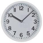 Room Essentials 9 Round Wall Clock, White