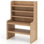 Tangkula Desktop Organizer with 2 Removable Shelves