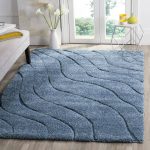 Ebern Designs Stacie Blue Area Rug, Size: Rectangle 5'3 inch x 7'6 inch