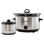 Crock-pot SCR503SP 5-Quart Smudgeproof Round Manual Slow Cooker with Dipper