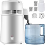 VEVOR 750W 6 Gal/D Water Distiller 304 Stainless Steel Electric Kettle - Commercial/Residential - Water Filtration - CE Certified