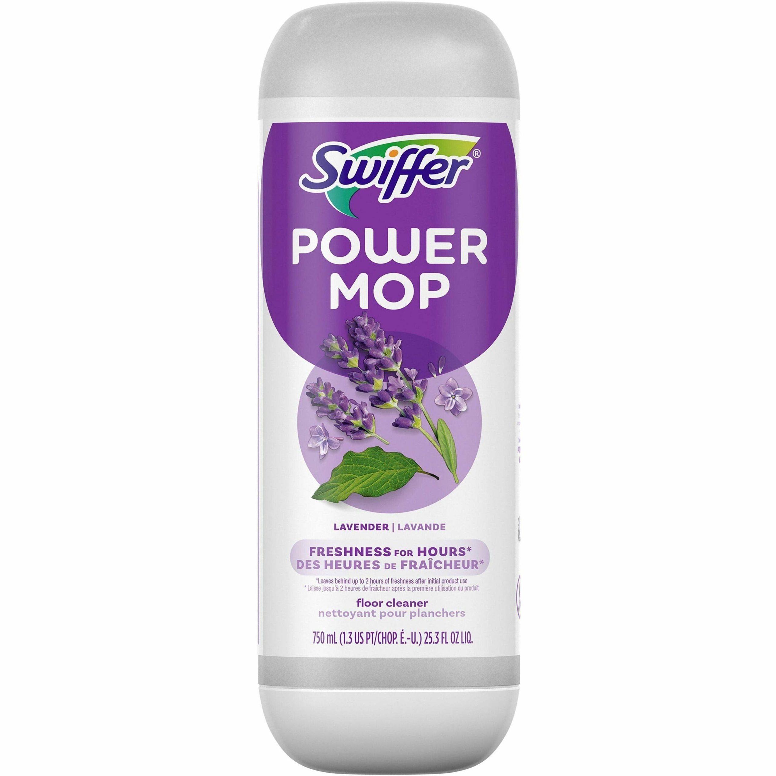 56d8f7520bda2d4bb67ee553328222ac2fa1e6db4277b04c5f1e337138be09a9.jpg Swiffer 25.3 fl oz PowerMop Lavender Scent Floor Cleaning Solution - Image 1