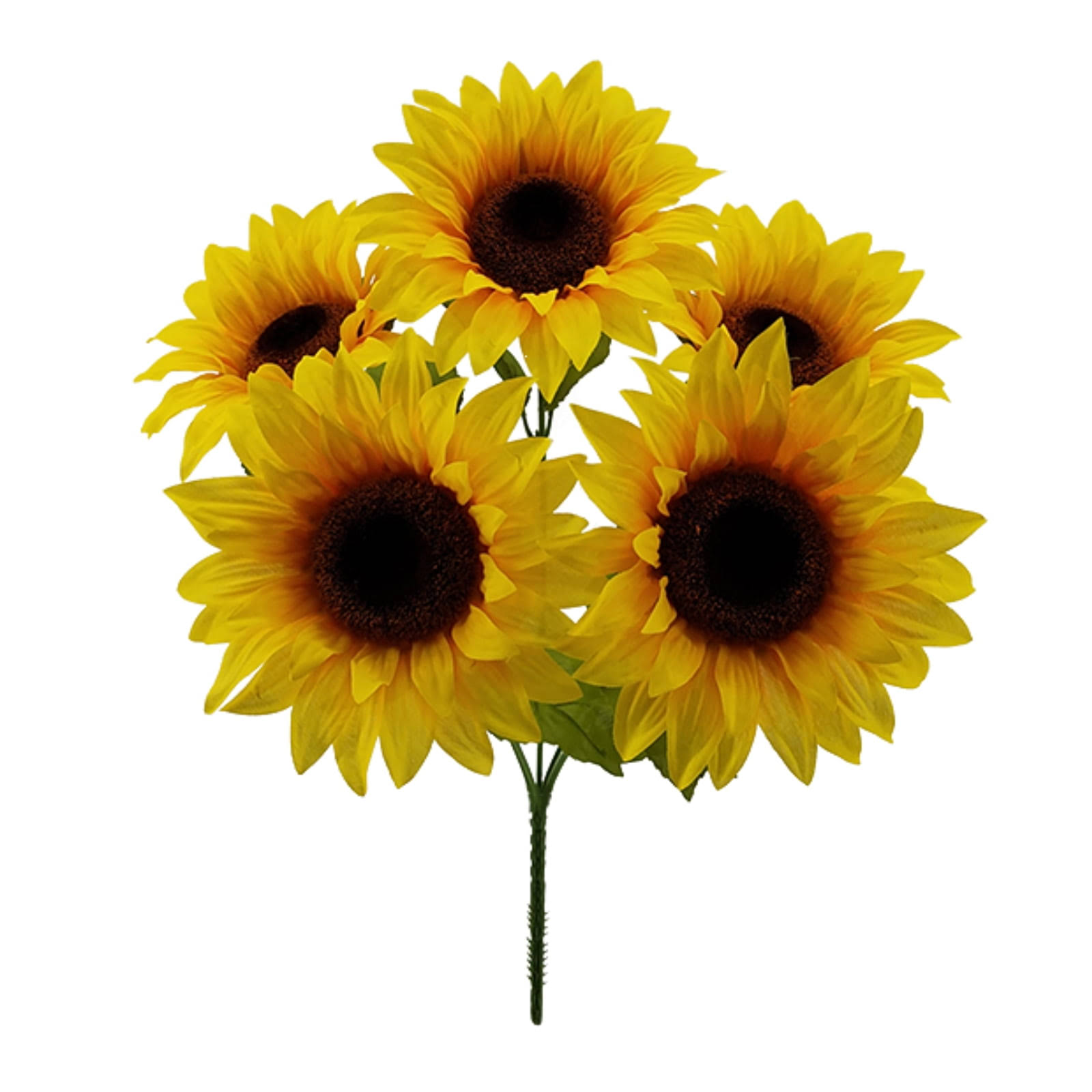 56f8a98a3fa30b5e03ea72fc015effe195d482972b38f427f521fb67e4a3a5cd.jpg Mainstays Artificial Sunflower Bush, Yellow - Image 1
