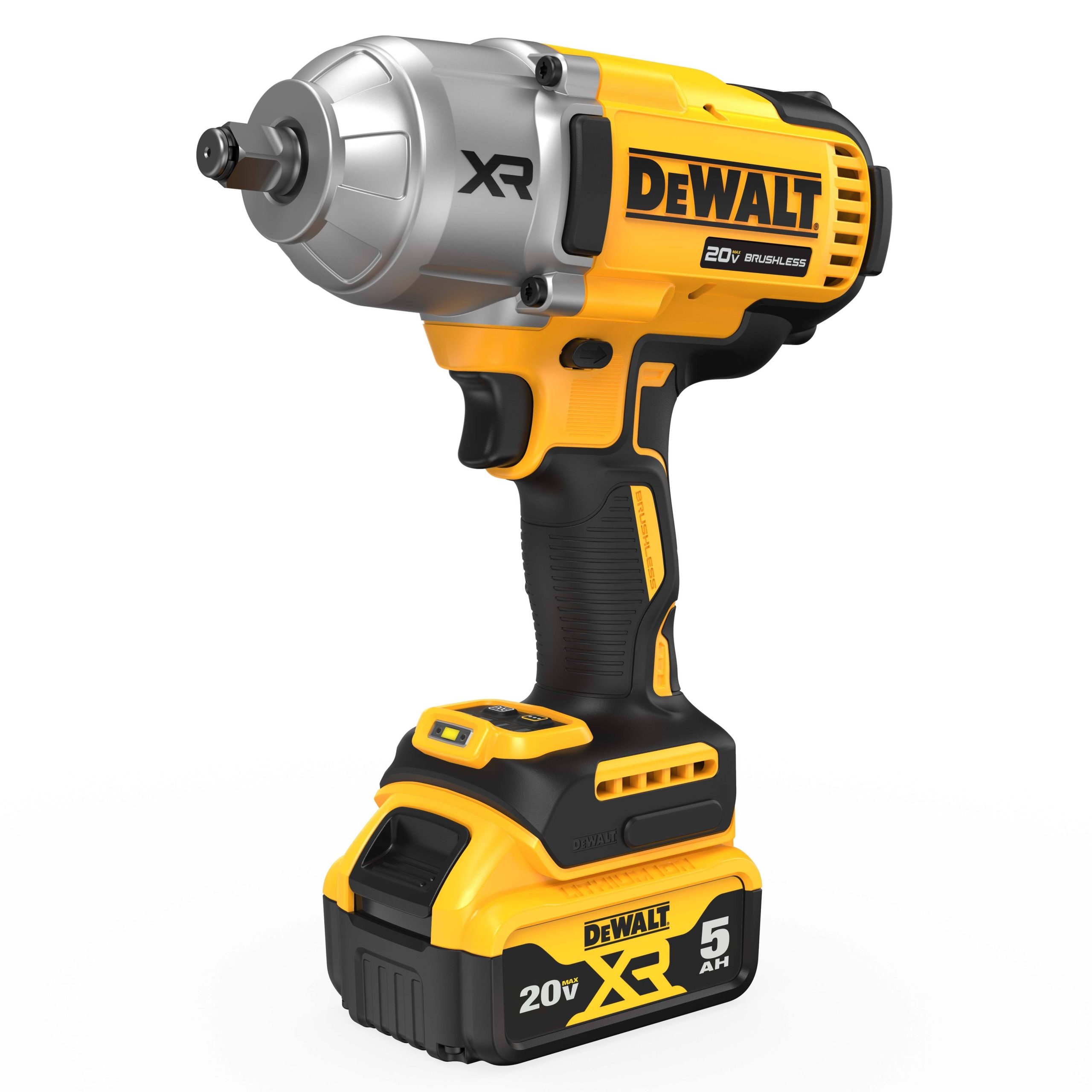 5712655f41e8813fe94f0a0b3dcce6208c2a4d6982994590d76b108ea4ed33c4.jpg DeWalt DCF900P1 20V Max XR 1/2-in High Torque Impact Wrench Kit-Instock - Image 1
