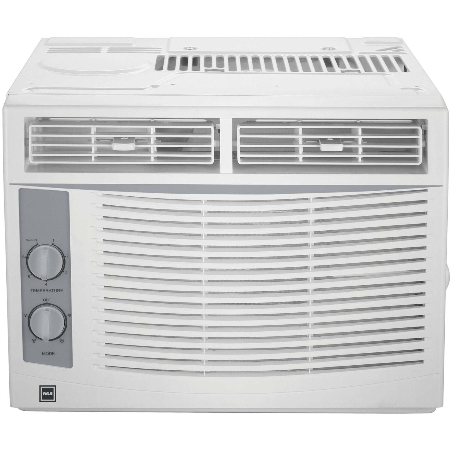 572197403444de72acd68dc4a68560d0d2f57a2f1cf80971bc6f393f8f0bf3ca.jpg RCA 5000 BTU Window Air Conditioner with Mechanical Controls - Image 1