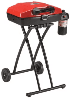 572638e4b58cdb40e61325bea92710d78382d546d3566b6ac97fd89636c06caa.png Portable Sportster 1-Burner Propane Grill with 11.000 BTUs. Red - Image 1