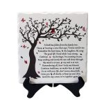 A Limb Has Fallen from The Family Tree Sympathy Plaque with Wooden Stand in Loving Memory of Loved Wall Decor Table Decor Bereavement Condolences