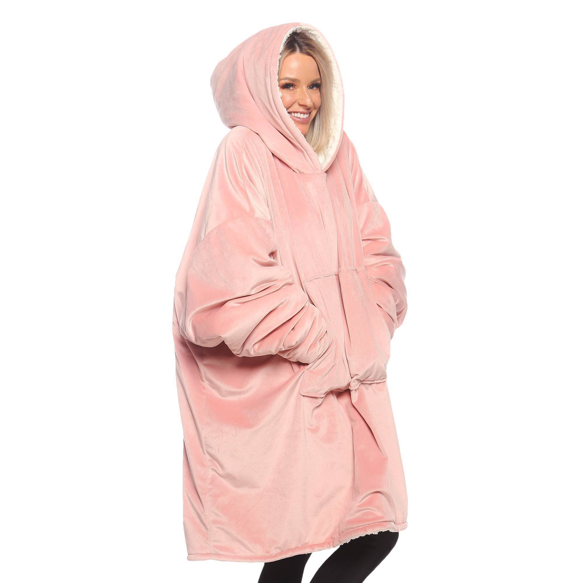 57475276128fb4d932e7c501cdecdb1a8a996501536179af7f4aa11f5209aca3.jpg The Comfy Original Wearable Blanket ,Blush - Image 1