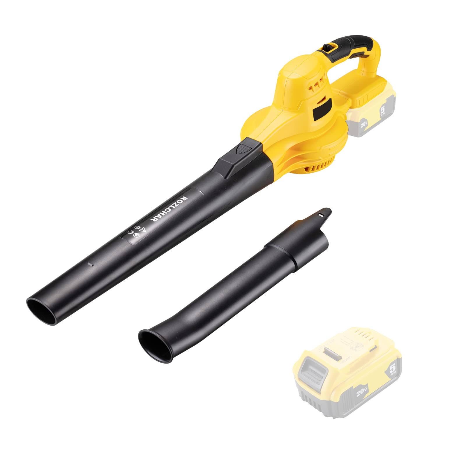 57b607b91b3a2cda0c872dba154180b302237aa44b997ffc7226e2bd25dcf023.jpg Cordless Leaf Blower for DeWalt 20V Max Battery, 100CFM Electric Handheld - Image 1