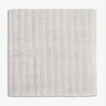 The White Company Ribbed Hydrocotton Bath Towel in Pearl Grey
