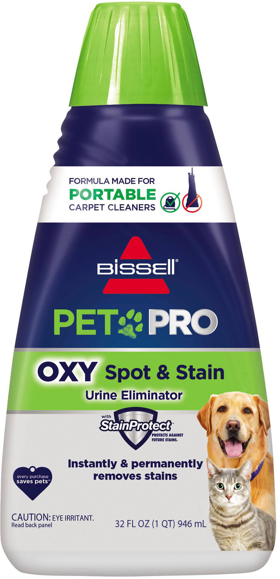 57dc29b8f5ee46ae943ada59ea81a649ad0962b3d50730f0ee682d2ae05ade3c.jpg Bissell Pet Pro Oxy Spot & Stain Formula for Portable Carpet Cleaners 32 oz 2034 - Image 1