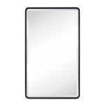 17 Stories 00231094FAB043DAABAEACD0DC4046DE Farmhouse Recessed Metal Bathroom Medicine Cabinets with Mirror with Adjustable Tempered Glass Shelves