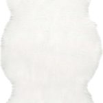 nuLOOM Terrell Solid Faux Sheepskin Runner Rug, 2' x 6', Ivory