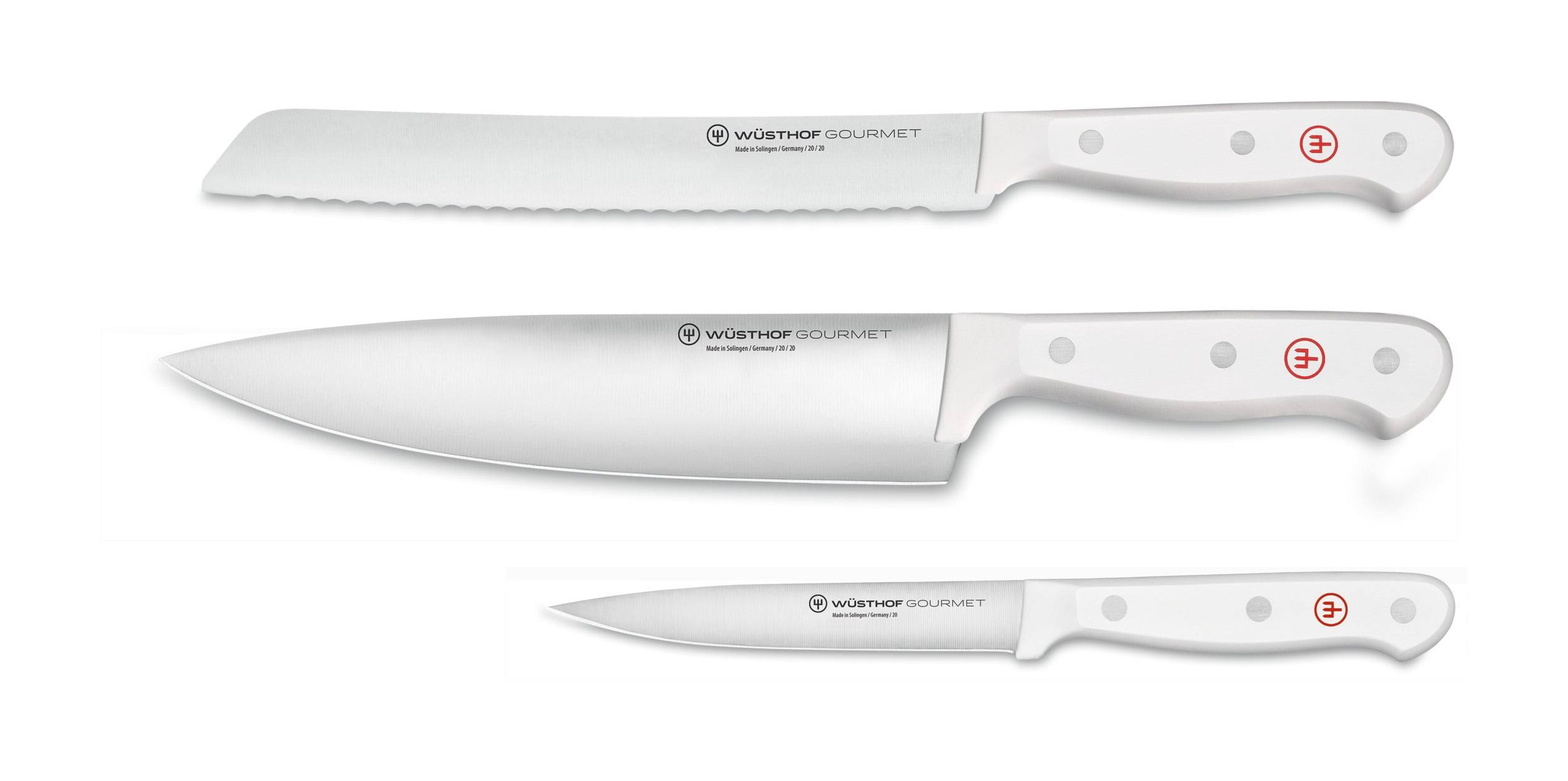 580ce31b419706d23aef484b8ff829ace9f276ed91cdd1c493a0cda0ea18635d.jpg W��STHOF Gourmet 3-Piece Starter Knife Set White - Image 1