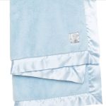 Little Giraffe Posh Mink Baby Blanket - Blue