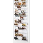 Whitmor 36 Pair Mesh Over The Door Shoe Rack, White