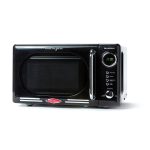Nostalgia Retro 0.7 Cu. ft. 700-Watt Countertop Microwave Oven - Black