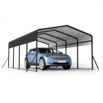 AECOJOY 13x20 FT Metal Carport, Galvanized Steel  Outdoor Car Shelter with Upgraded Triangle Reinforced Frame