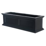 Mayne Fairfield 5822B Window Box Planter, 3-Foot, Black