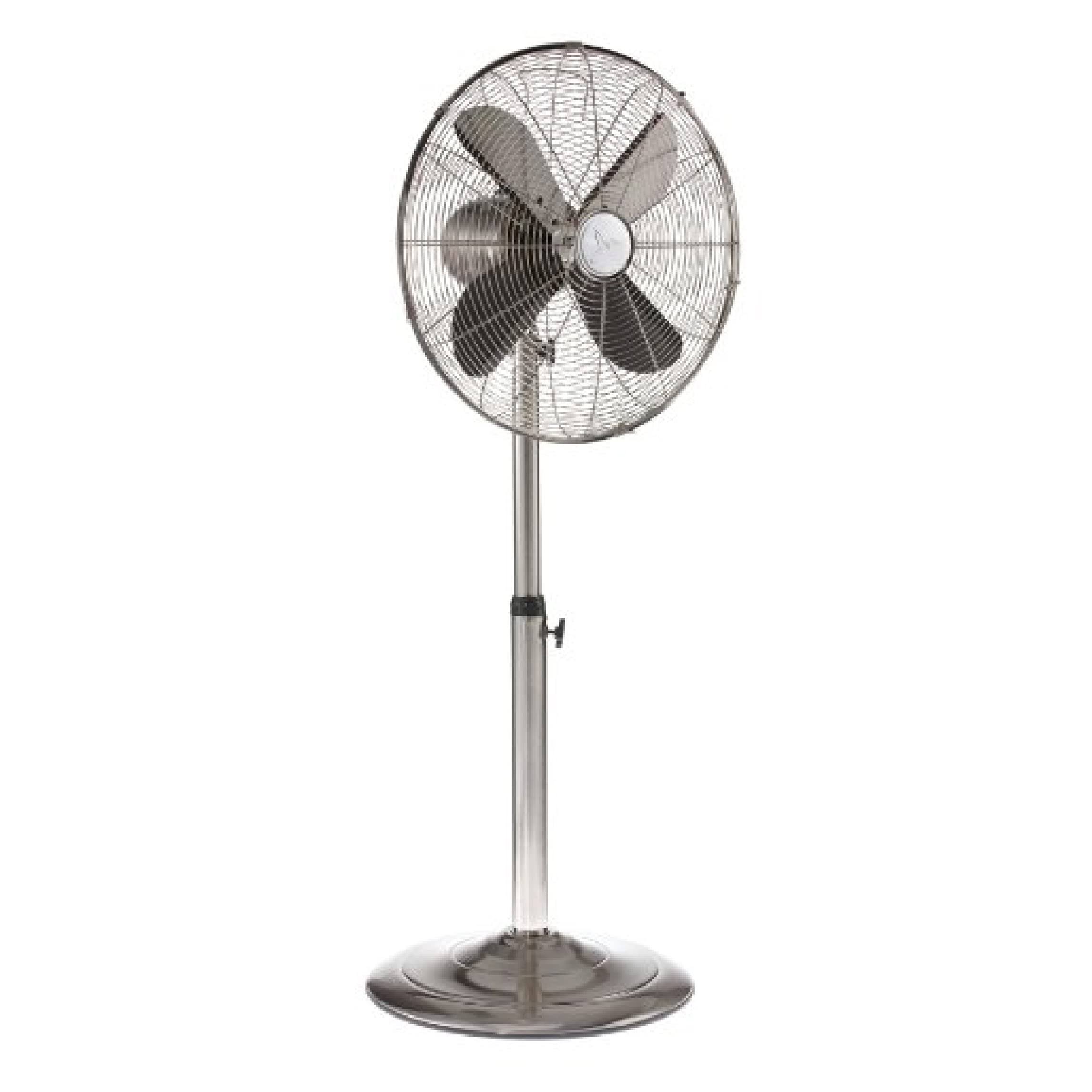 587cf3b98f6f5cc20715a53d29dab8cd9a5aac3cd77b97e5aab3dd3831b1be7c.jpg Deco Breeze Adjustable Height Stainless Floor Fan - Image 1