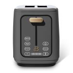 Beautiful 2 Slice Touchscreen Toaster, Oyster Gray by Drew Barrymore