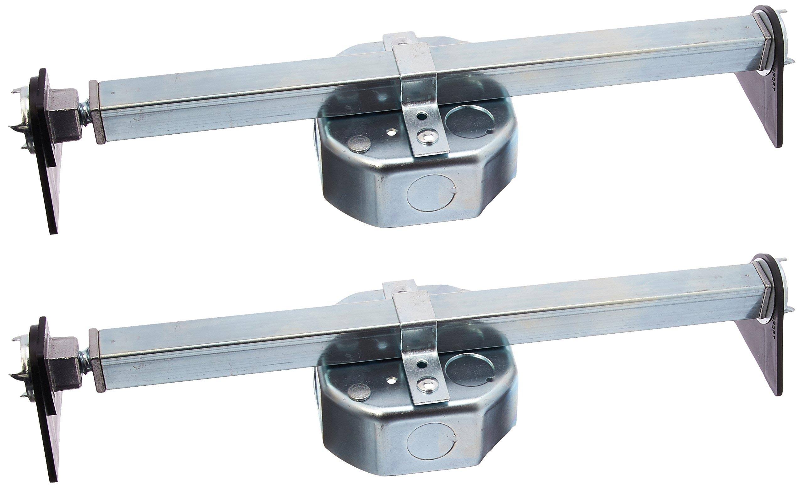 588d178616e6ad6e8b3149648cd0bde0b5d902bfdff29c9c5abac2da141aeeaf.jpg Westinghouse Lighting 0110000 Saf-T-Brace for Ceiling Fans 3 Teeth Twist and Lock - 2 Pack - Image 1