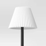 Threshold Small Pleated Lamp Shade White