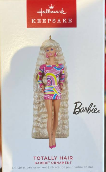 Hallmark 2022 Totally Hair Barbie Ornament