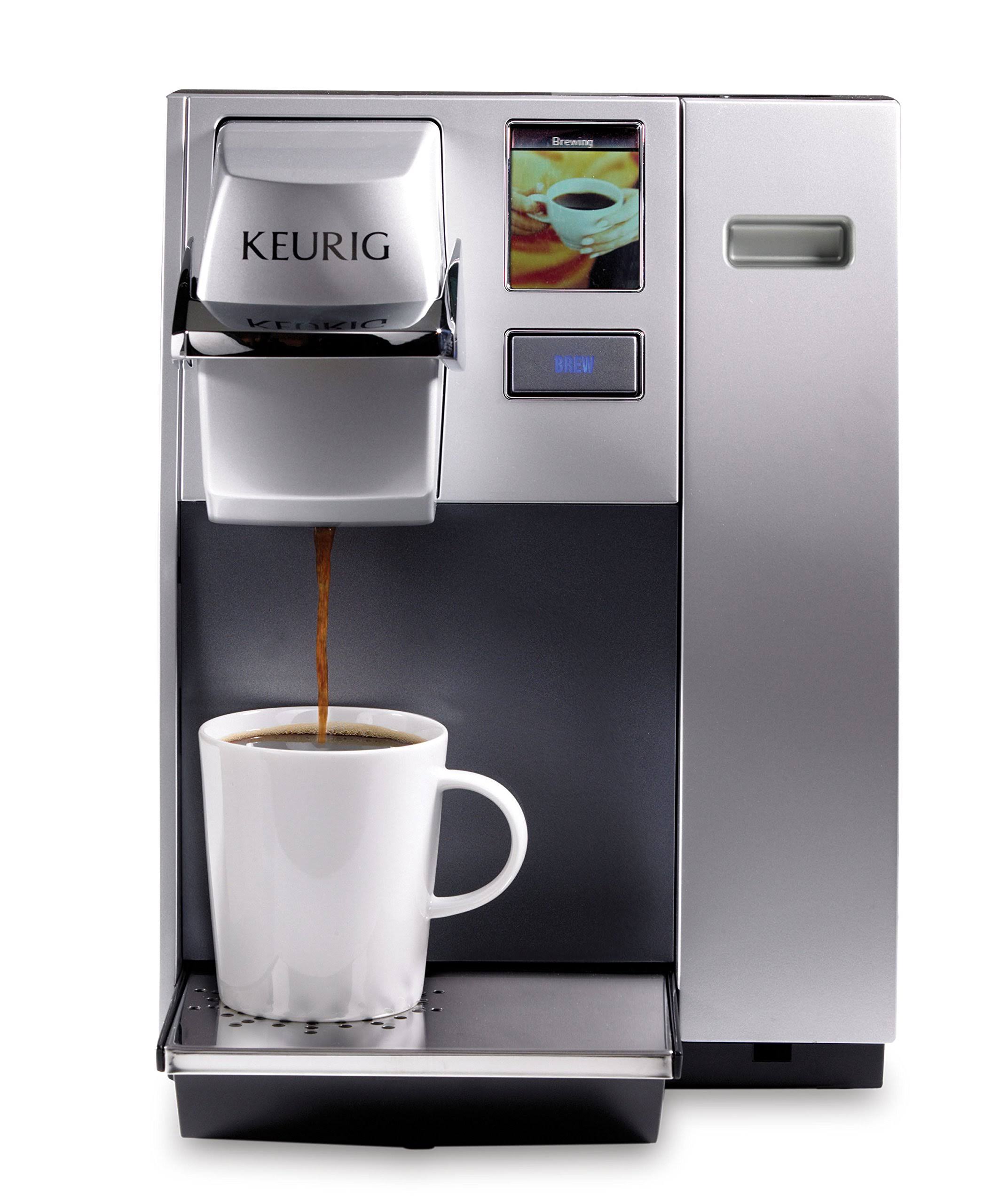 58bace9be75886b3a6aa53267dba0e020804e6796119a463b64a0b7c2a39e093.jpg Keurig K155 Office Pro Single Cup Commercial K Pod Coffee Maker, Silver - Image 1