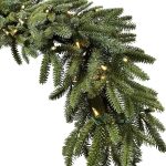 Balsam Hill Fraser Fir Pre-Lit Artificial Garland in LED Clear - Single