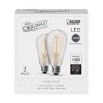 Feit ST19 E26 (Medium) Filament LED Bulb Soft White 100 Watt Equivalence - 2 Pk