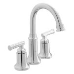 Glacier Bay Oswell 8 in. Widespread Double-Handle High-Arc Bathroom Faucet in Polished Chrome, Grey