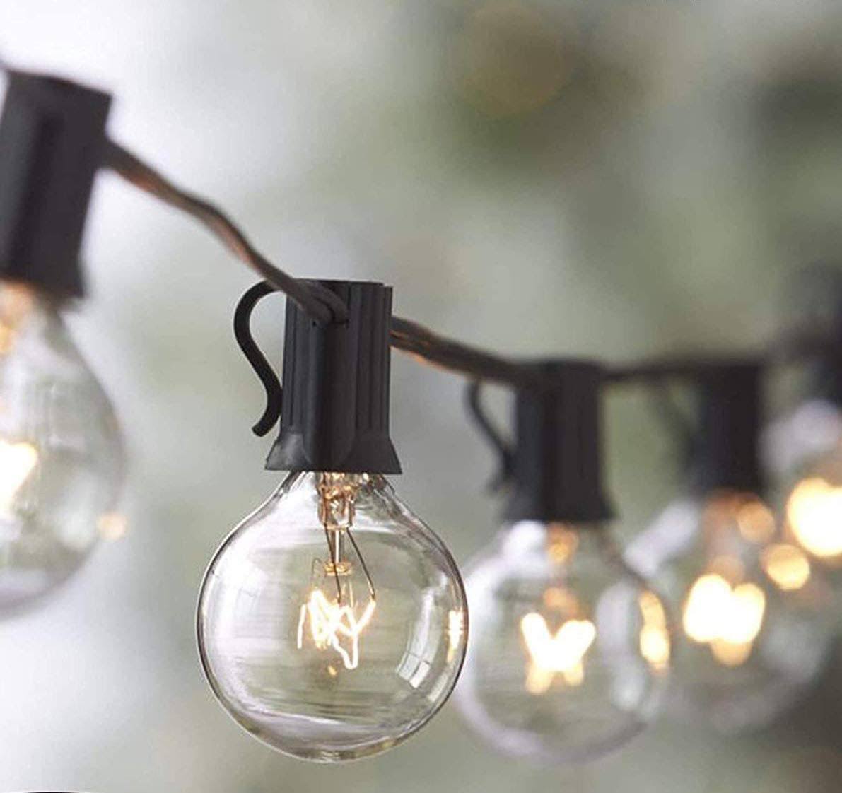 5906ac9da1411d02a4a87bc551c0813a4bb2df2749d723ff16725a62e8deea3b.jpg Lemontec String Lights,25ft Vintage Backyard Patio Lights with 25 Clear Globe Bulbs-UL - Image 1