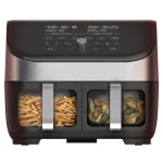 Instant Vortex Plus XL 8 - Quart Air Fryer with Dual Baskets and Clear Cooking Windows, Stainless Steel