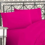 Elegant Comfort 1500 Thread Count Wrinkle & Fade Resistant Egyptian Quality Ultra Soft Luxurious 2-Piece Pillowcases, Standard size, Hot Pink