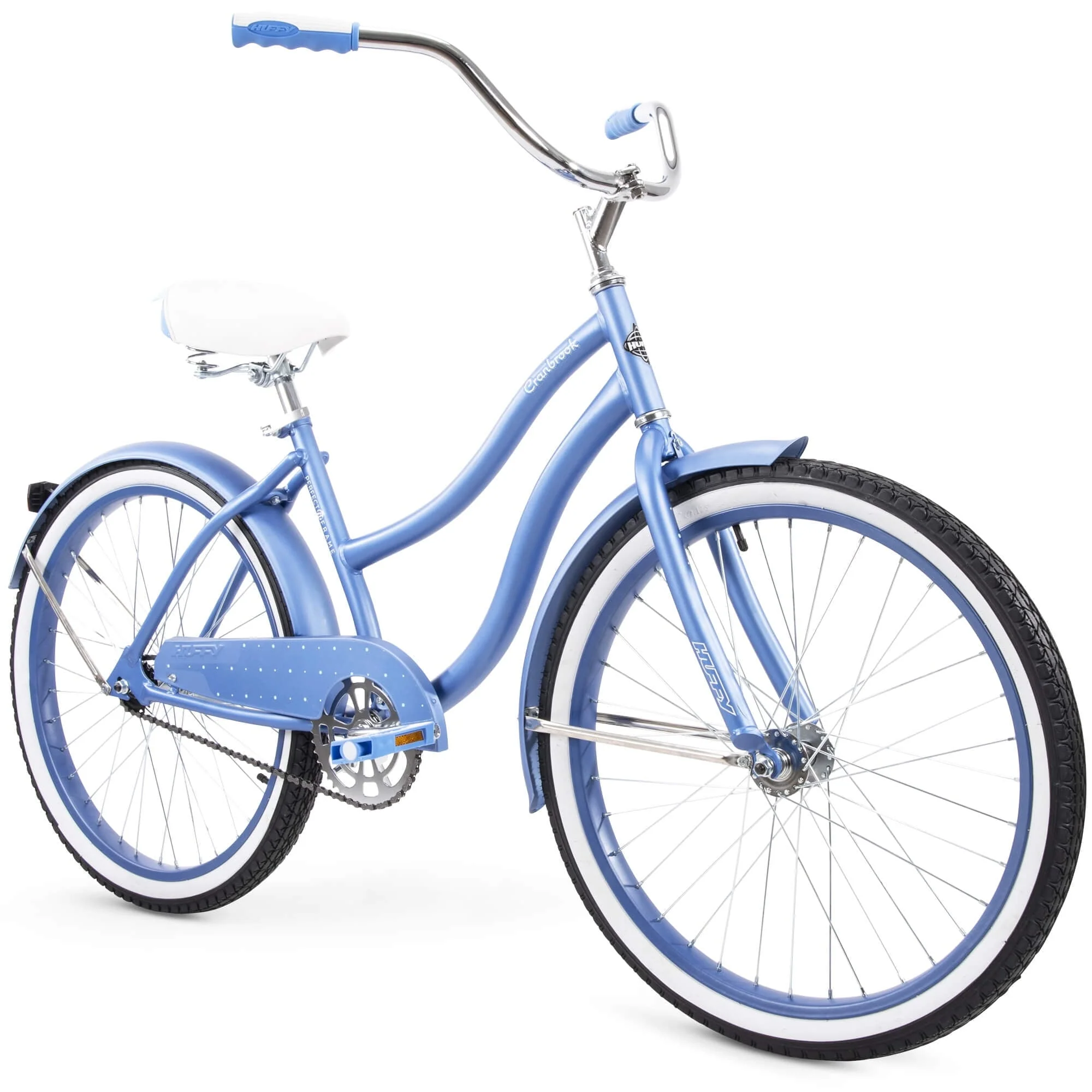 5928548bdad75b9d32caab1f31cf47e04757d293d79e571d311f58bdf43e9707.webp 24" Cranbrook Girls' Cruiser Bike with Perfect Fit Frame, Periwinkle - Image 1