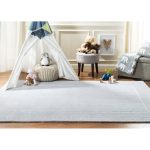 Cruz Handmade Tufted Wool Blue/Ivory Area Rug Ebern Designs Rug Size: Rectangle 4' x 6'