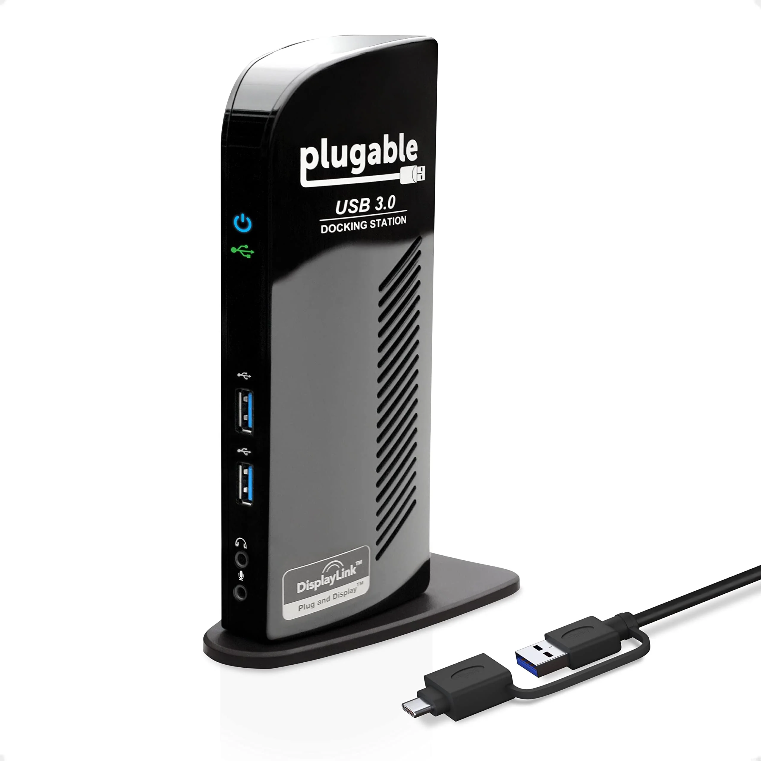 5953baceb5aaaa2049fa2818516984bf49fb965ec4785b4a16125773457d8074.webp Plugable Universal Laptop Docking Station Dual Monitor for Windows and Mac - Image 1