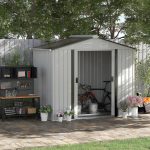 7 ft. W x 4 ft. D Metal Storage Shed Outsunny