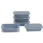 Mainstays 10 Piece Meal Prep Food Storage Containers, Blue