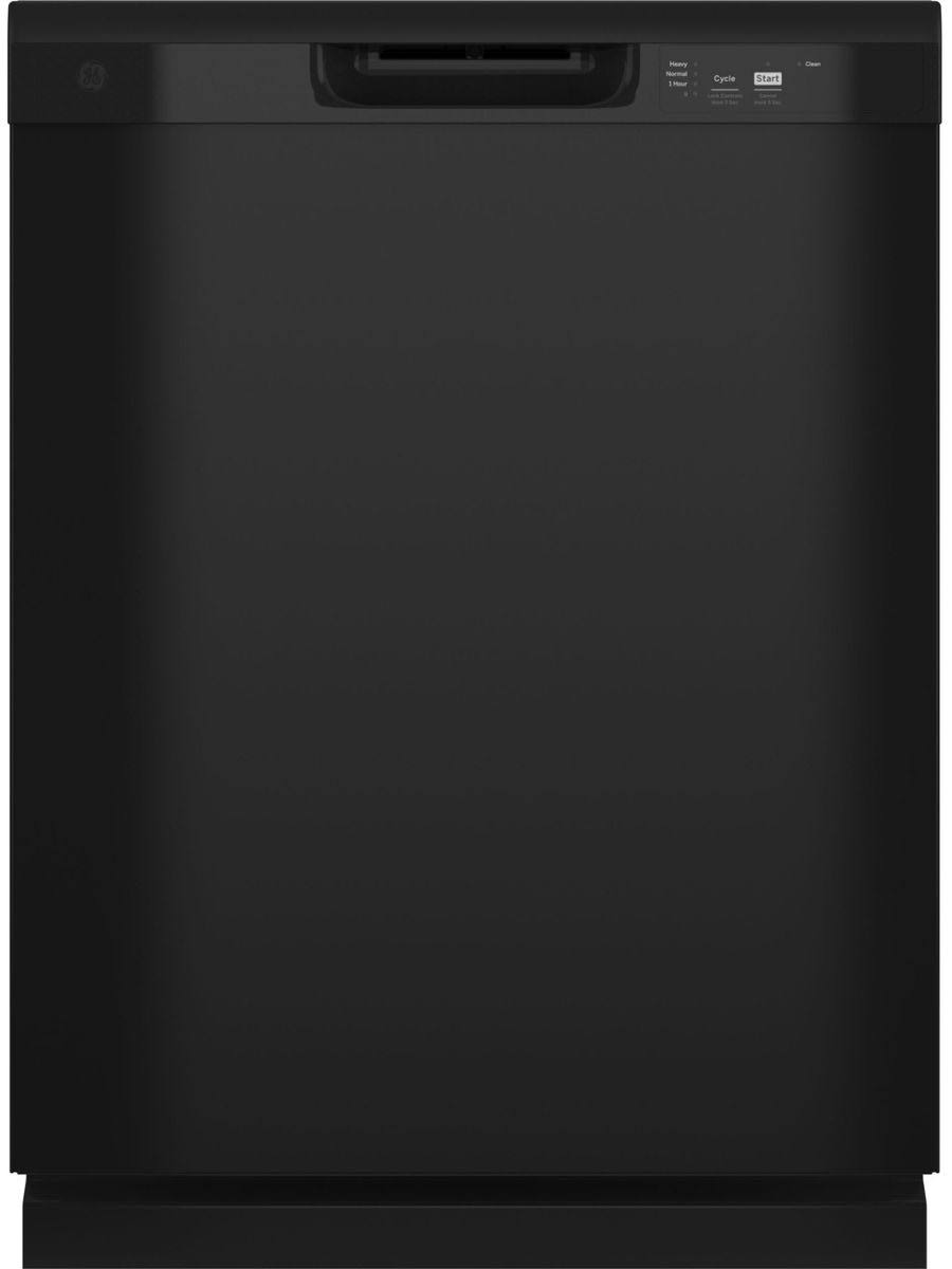 59956f5d474836b37076c5ca16a94a3418004d87f59c29f17863c76fa5efc6e5.jpg GE 24" Black Front Control Built in Dishwasher - Image 1