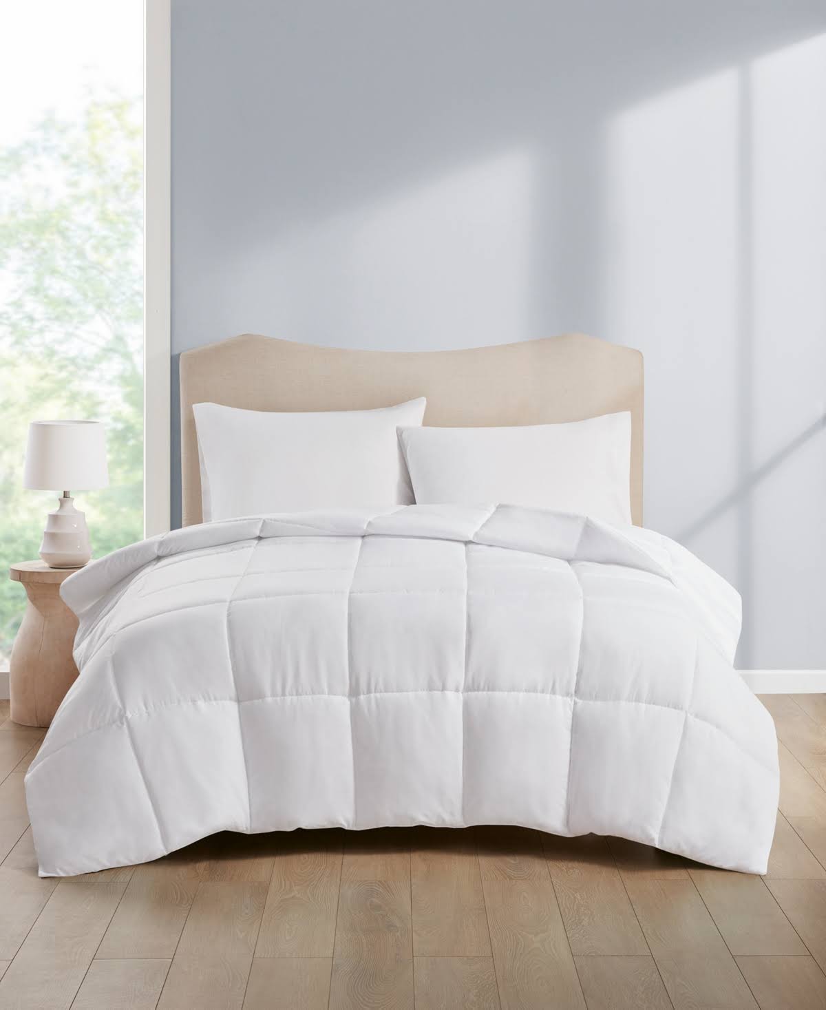 599a10ced2fecb34d2b78a819f3b949a1a07c58667f774a92d966e06ac612b9e.jpg Home Design Easy Care Reversible Comforters, Twin/XL Created for Macy's, White - Image 1