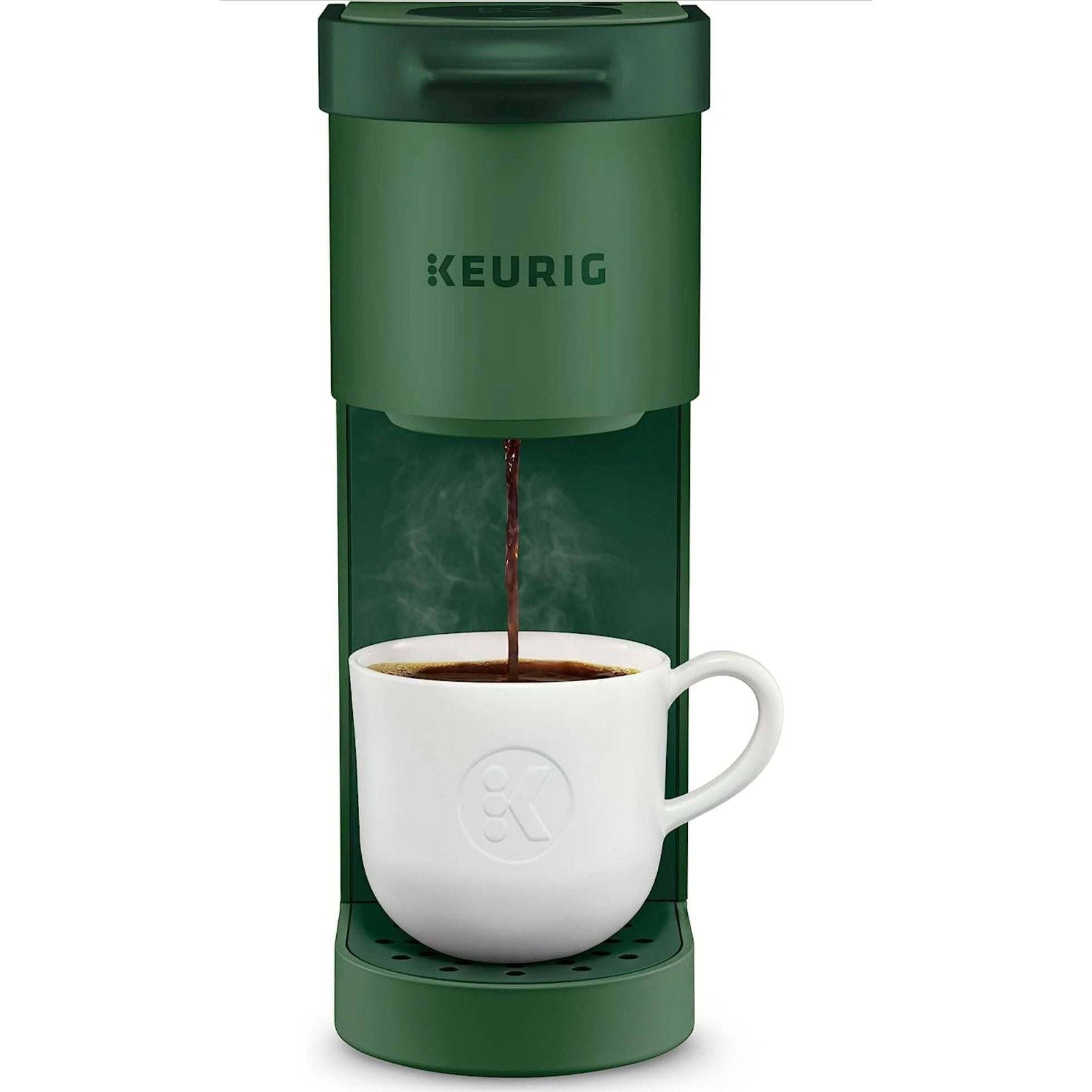59ab2567b4b544a3d73d298a5876d82454e17bdfab559e05480b3928bf87e884.jpg Keurig - K-Mini Single Serve K-Cup Pod Coffee Maker - Evergreen - Image 1