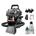 Bissell Little Green HydroSteam Pet Portable Carpet Cleaner | Titanium/Copper Harbor Accents | 3605F
