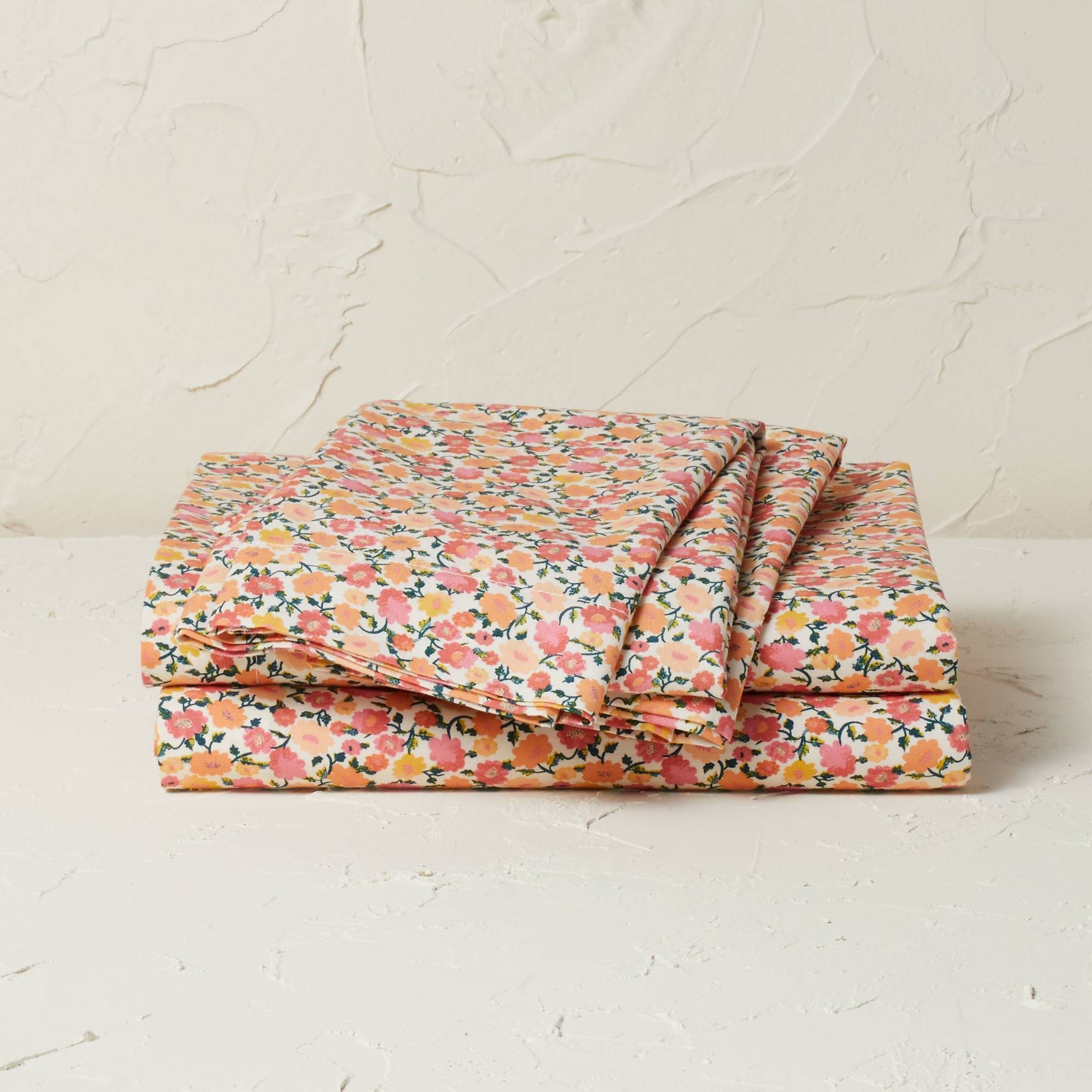 59e90495a29bb67ed000a6995eb5692648d59a698d6dfdd86fd18d9cbeeed312.jpg Opalhouse Designed with Jungalow Floral Percale Full Sheet Set. Nwt. - Image 1