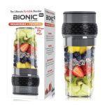 Bionic Blade Portable Blender - 18,000 RPM, USB Rechargeable Battery, Multiple Colors, Gunmetal Grey