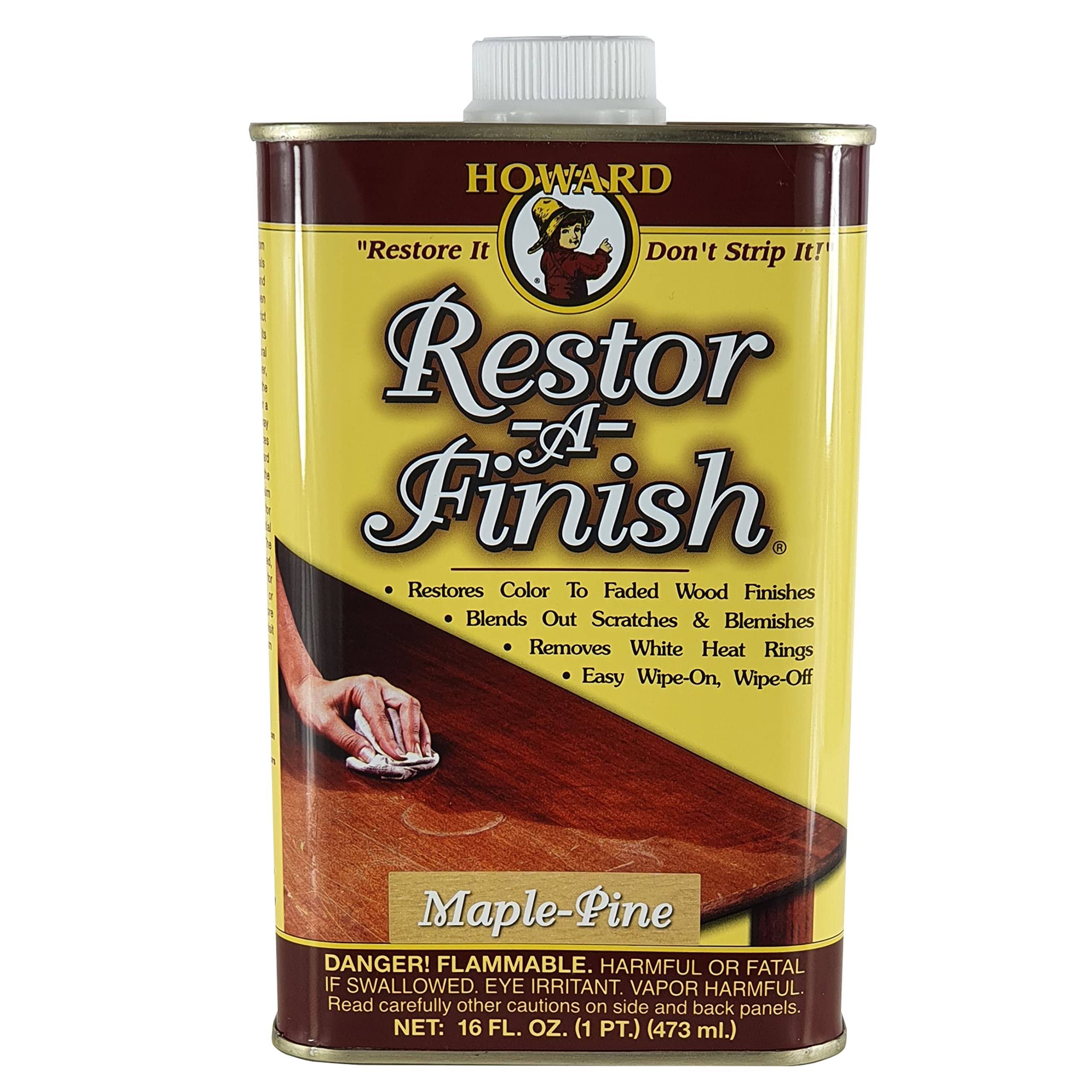59facde83cee7a09484d7e857d9f01b5f06241573311f07bb9b915a11274fd50.jpg Howard RF2016 16 oz Maple-Pine Restor-A-Finish - Image 1
