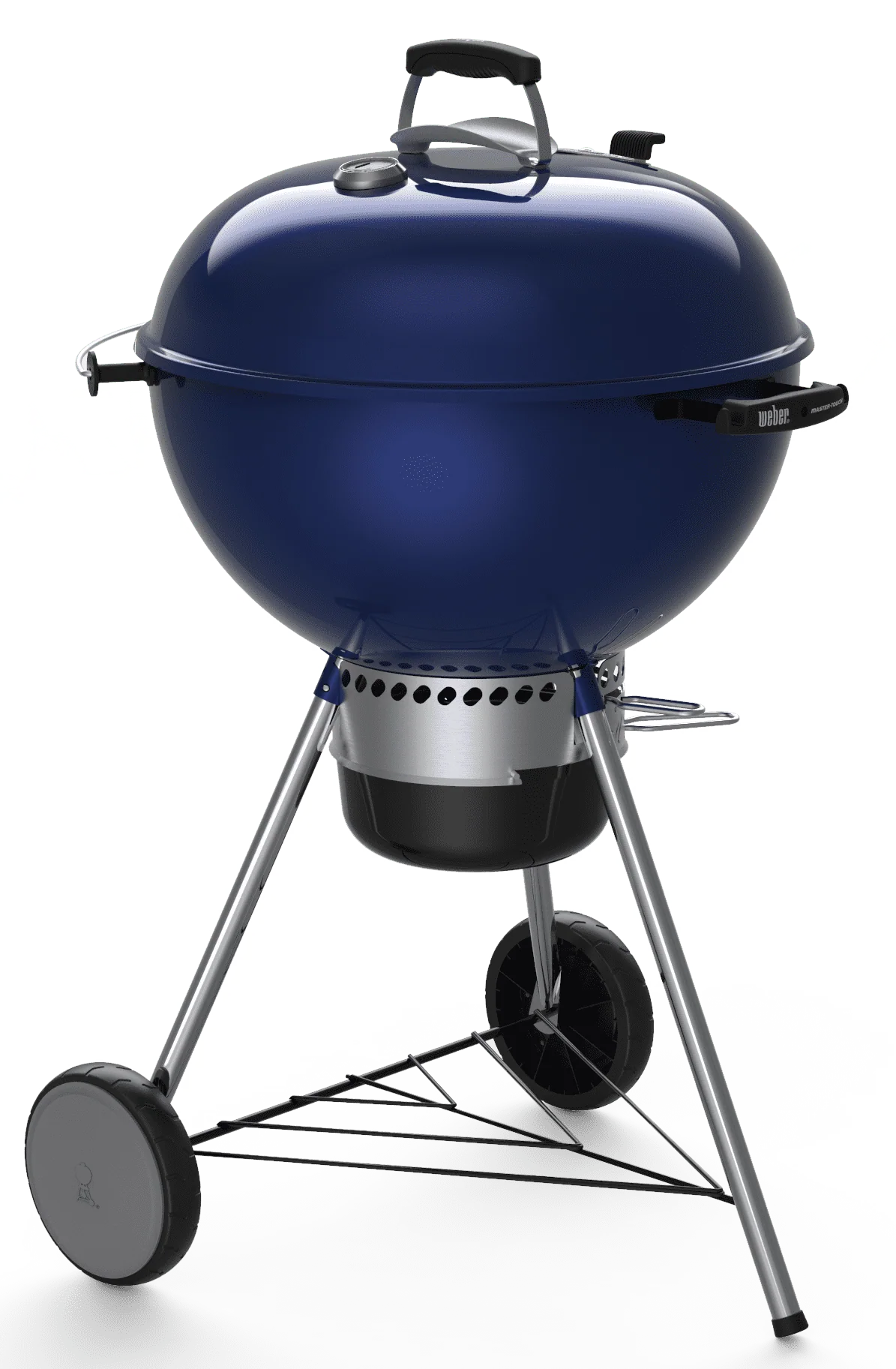 5a17621e4eb69823713cb4ccaab6e5332872bce5be1f4a313e0b6080db3e5c2b.webp Weber Master - Touch 22" Charcoal Grill, Deep Ocean Blue - Image 1